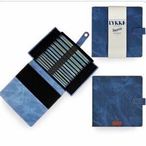 Lykke Indigo Wood 10" Straight Needle Set | in pouch (12 pr)